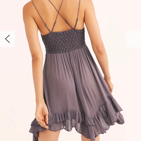 Free People One Adella Slip | Flowy Rust Red Dress | Size Small - Picture 7 of 8